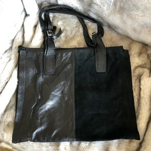 Italian Leather & Suede Bag